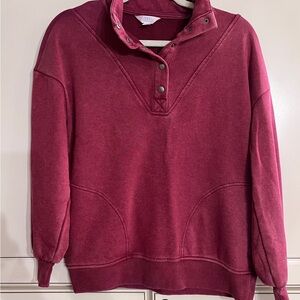 Time and Tru Maroon Knit Top